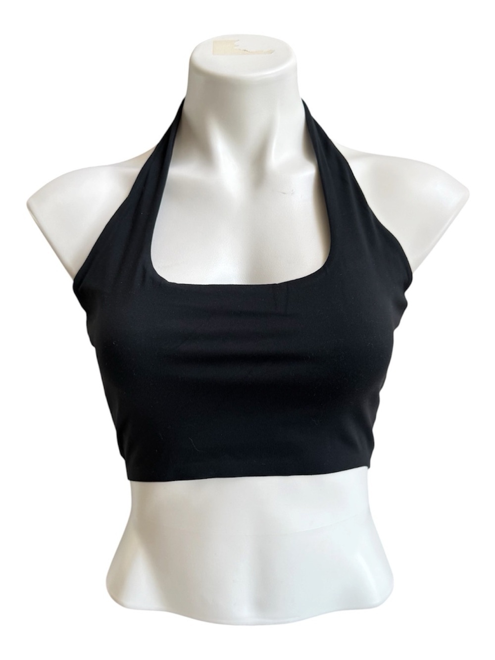 RAYN Halter Crop Top Black Medium  NWT